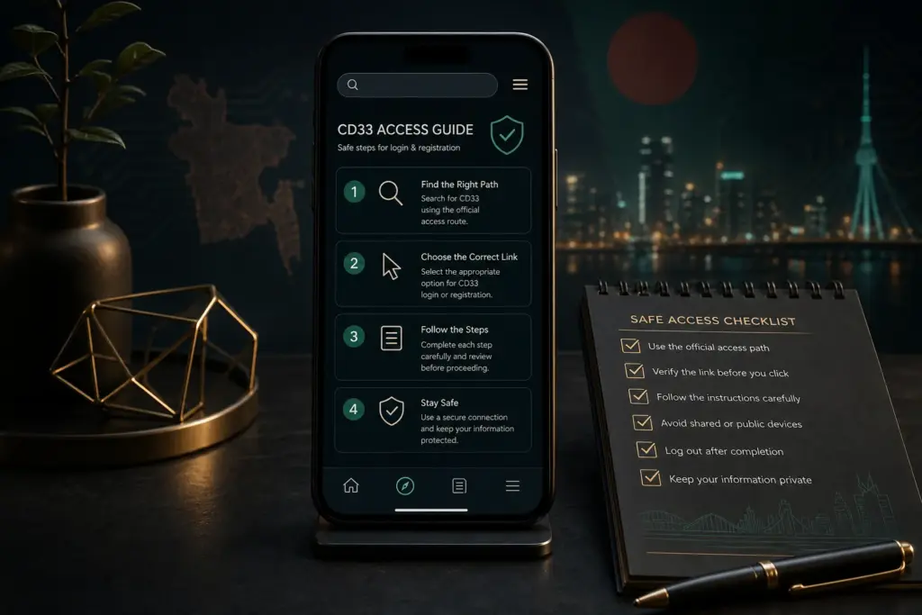 CD33 Bangladesh login ও registration যাচাইয়ের পথ